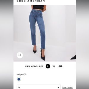 Good American Classic Slim Straight Jeans